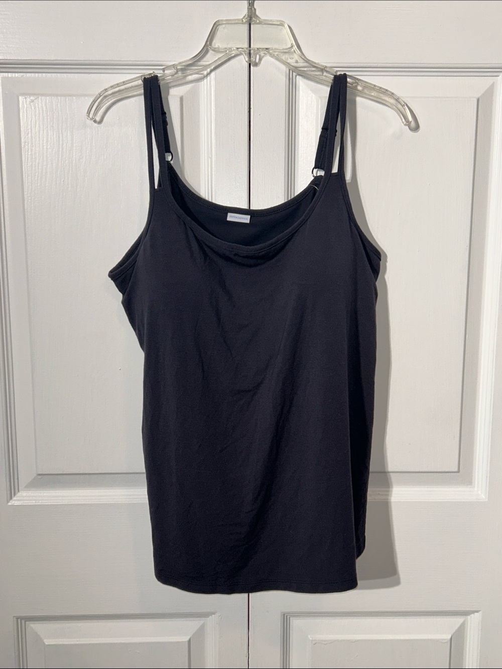 NWT Amoena Black Double-Strap Valletta Tank Top Pocketed Sz 20 Padded shelf bra